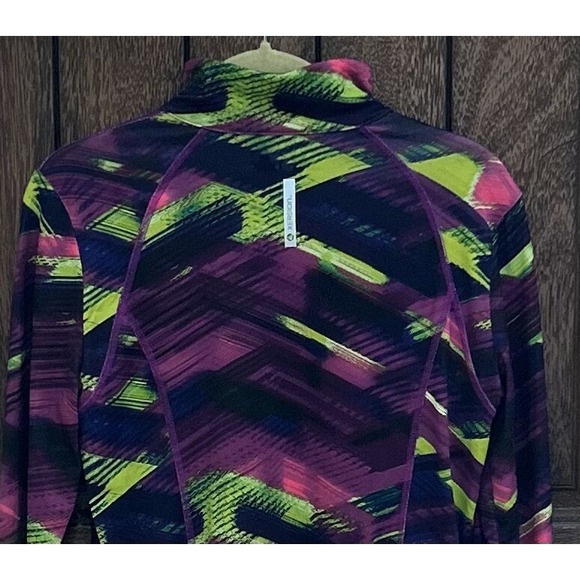 XERSION Women's Jacket Activewear Medium 1/4 Zip Thumbholes Multicolor EUC - Picture 5 of 7